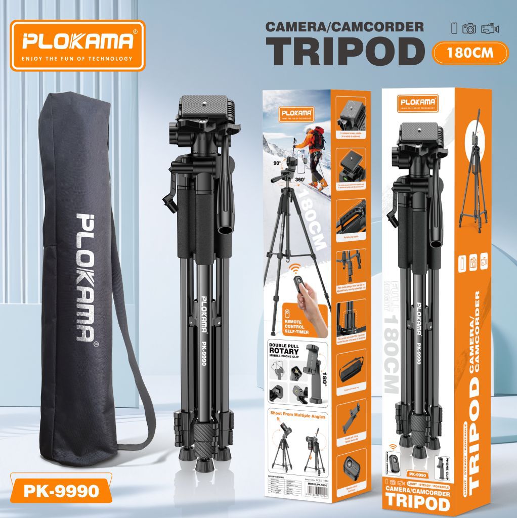  PLOKAMA PK-9990 180cm Camera/Camcorder Tripo